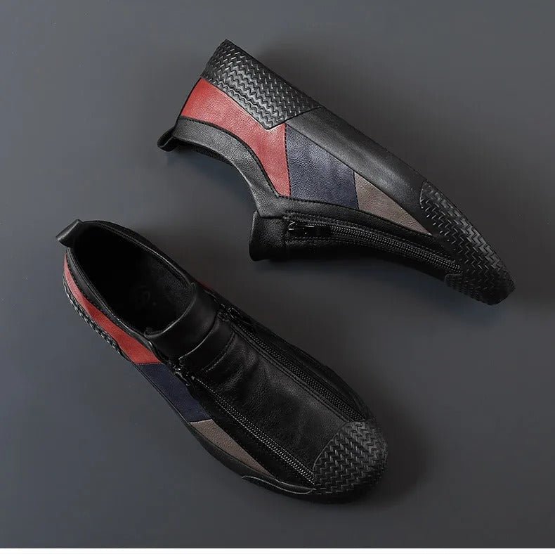 Claude Monet Leather Sneakers - Luxyecs
