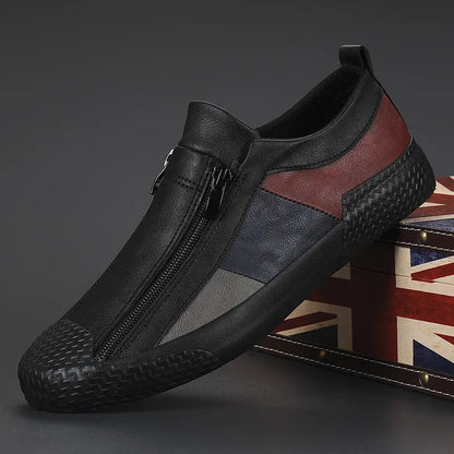 Claude Monet Leather Sneakers - Luxyecs