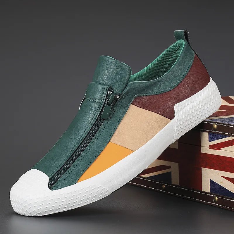 Claude Monet Leather Sneakers - Luxyecs