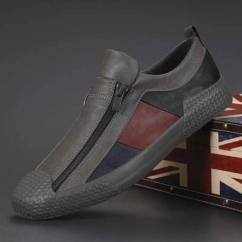 Claude Monet Leather Sneakers - Luxyecs