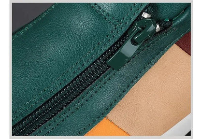 Claude Monet Leather Sneakers - Luxyecs