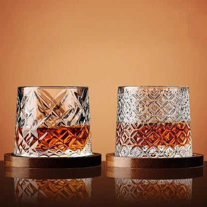 Crystal Glass Set | Exquisite Helios Crystal Whisky Glasses - Luxyecs