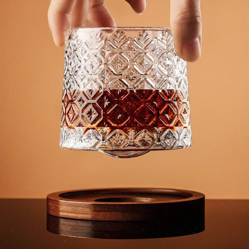 Crystal Glass Set | Exquisite Helios Crystal Whisky Glasses - Luxyecs