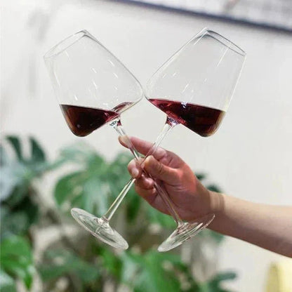 Crystal Wine Glasses | Elegant Handcrafted Glassware Set - Luxyecs
