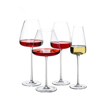 Crystal Wine Glasses | Elegant Handcrafted Glassware Set - Luxyecs