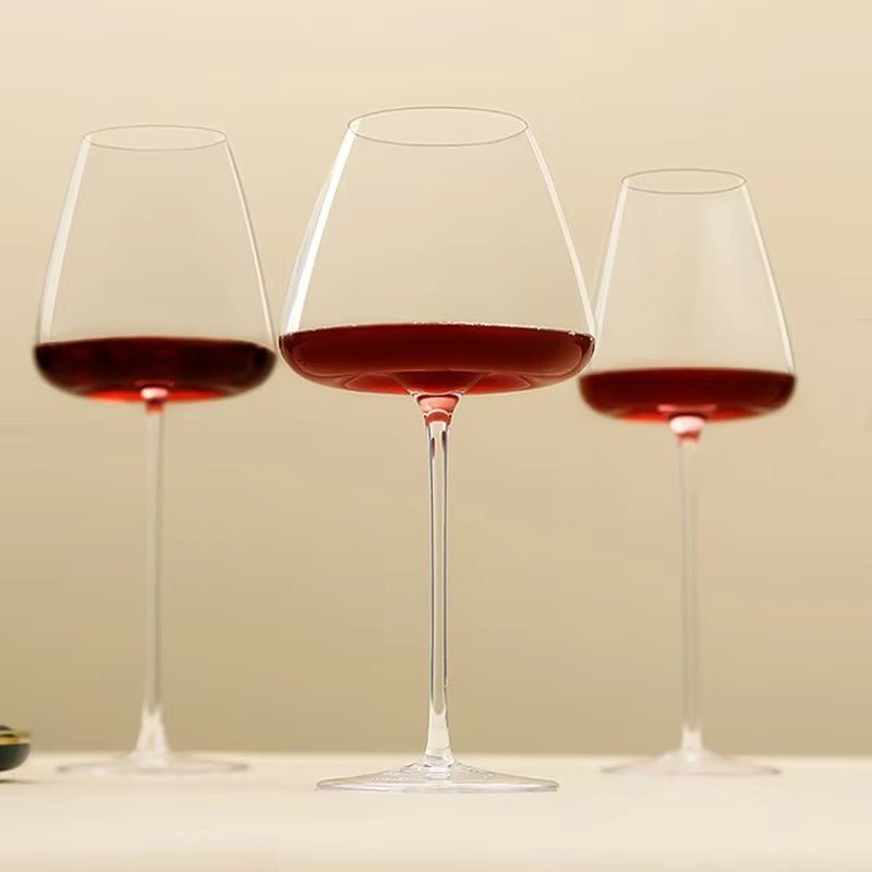 Crystal Wine Glasses | Elegant Handcrafted Glassware Set - Luxyecs