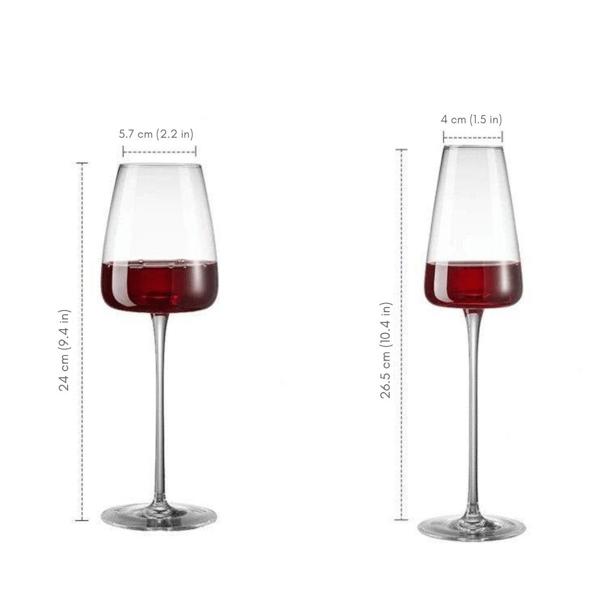 Crystal Wine Glasses | Elegant Handcrafted Glassware Set - Luxyecs