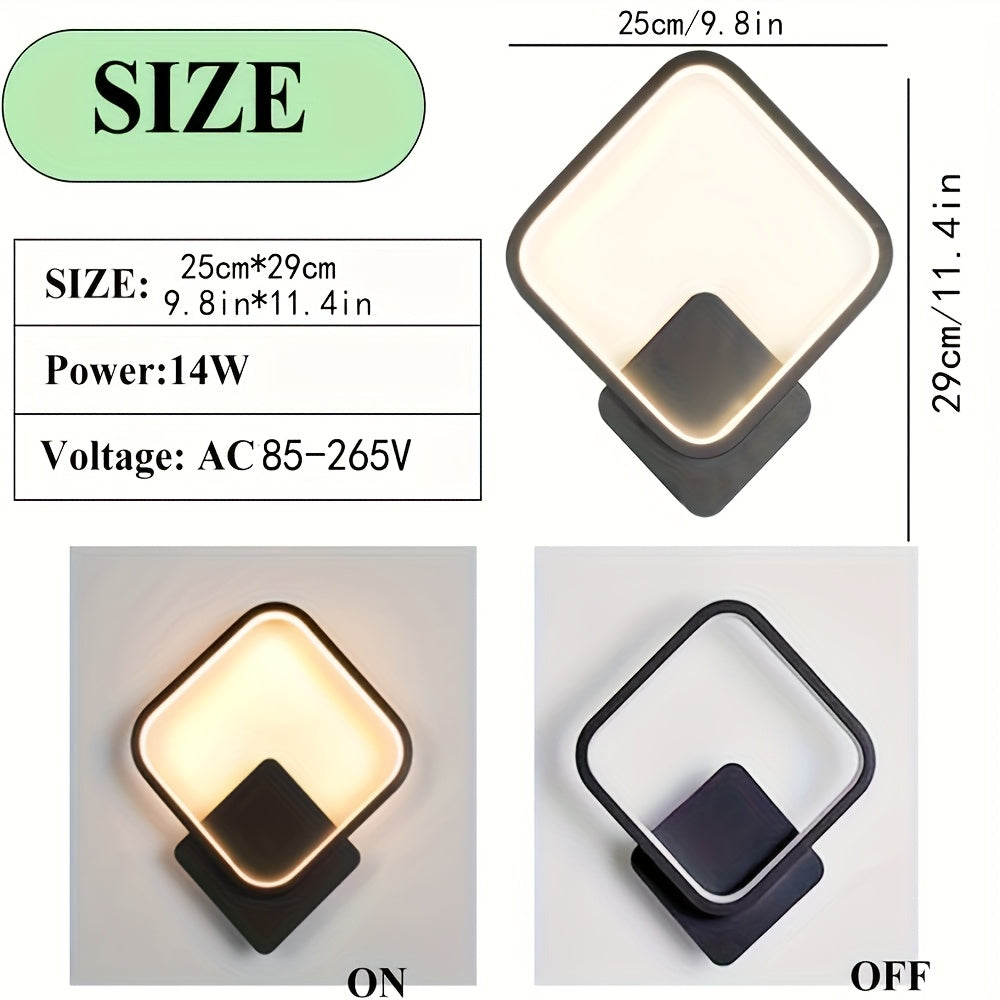 Modern LED Wall Light | Minimalist Square Wall Lamp