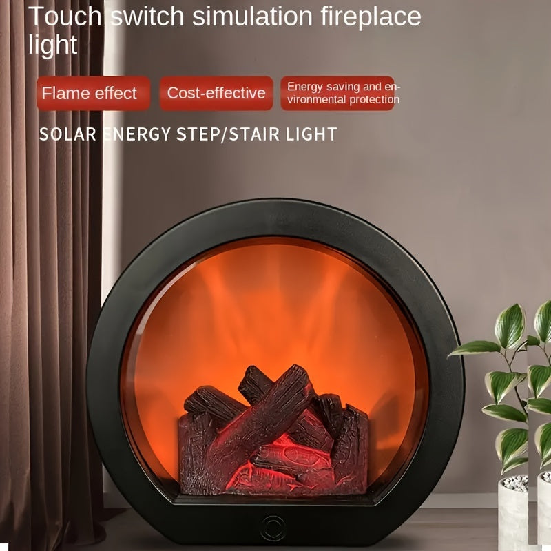 LED Flame Christmas Lamp | Realistic Fireplace Simulation Night Light