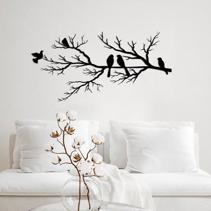 Metal Wall Art | Birds on Branch Design for Elegant Home Decor