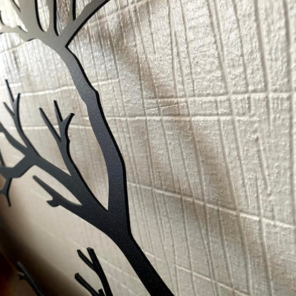 Metal Wall Art | Birds on Branch Design for Elegant Home Decor