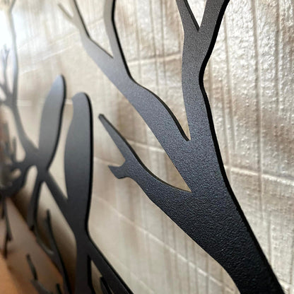 Metal Wall Art | Birds on Branch Design for Elegant Home Decor