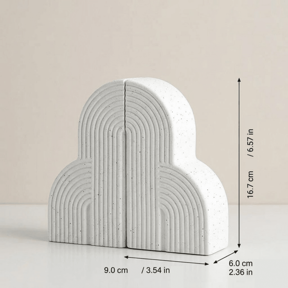 Decorative Bookends | Cloud - Shaped Ceramic Accents for Your Shelves - Luxyecs