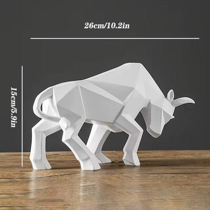 Decorative Figurines | Elegant Sculptural Charging Bull Figurine for a Touch of Artistic Flair - Luxyecs