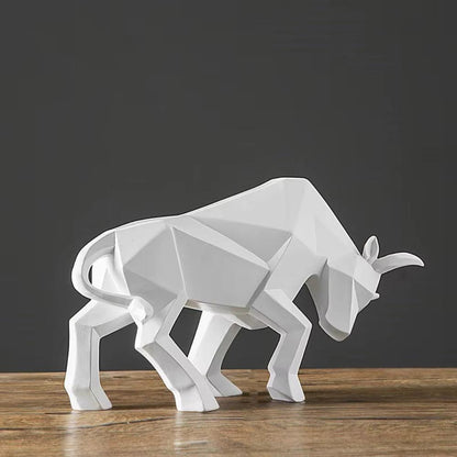 Decorative Figurines | Elegant Sculptural Charging Bull Figurine for a Touch of Artistic Flair - Luxyecs