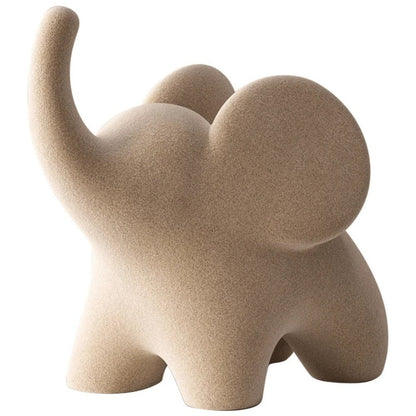 Decorative Figurines | Unique Resin Elephant Sculpture for a Whimsical Touch - Luxyecs