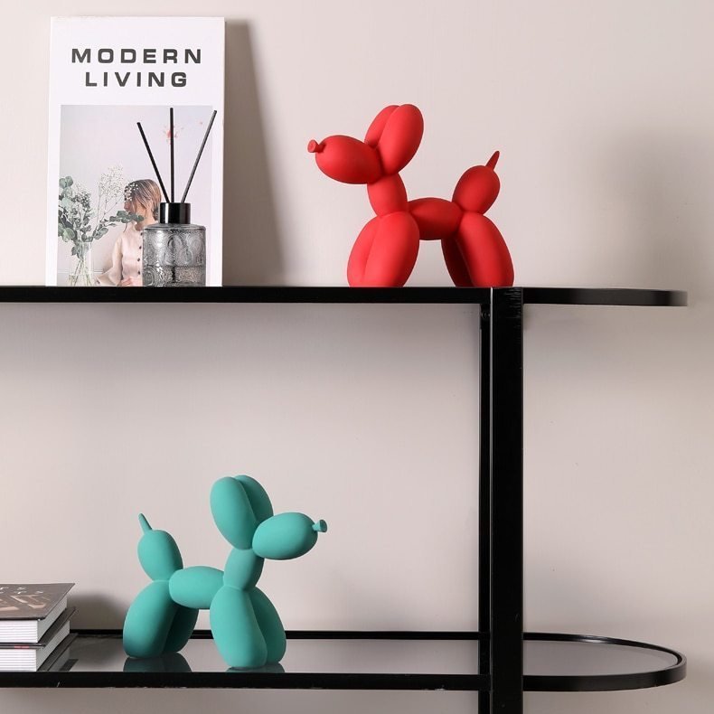Decorative Sculpture | Unique Abstract Balloon Dog Art Piece - Luxyecs