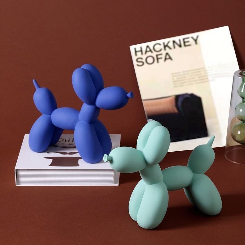 Decorative Sculpture | Unique Abstract Balloon Dog Art Piece - Luxyecs
