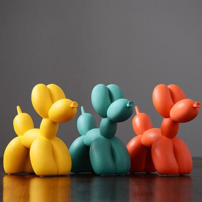 Decorative Sculpture | Unique Abstract Balloon Dog Art Piece - Luxyecs
