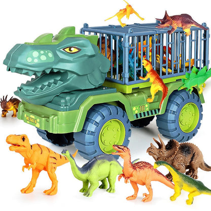 Kids Dinosaur Toy Truck Playset | Adventure Truck with Dinosaurs