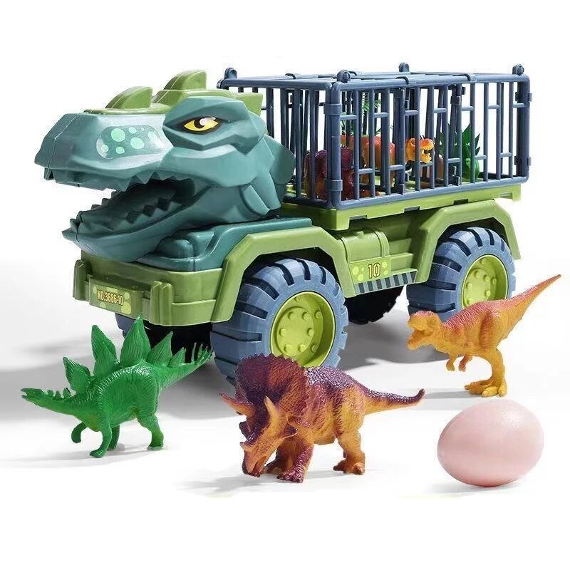 Kids Dinosaur Toy Truck Playset | Adventure Truck with Dinosaurs