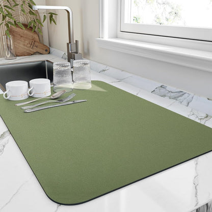 Dish Mat | Quick - Drying and Highly Absorbent Kitchen Essential - Luxyecs