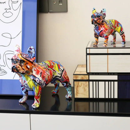 Dog Statue Decor | Artistic Home Accent - Luxyecs