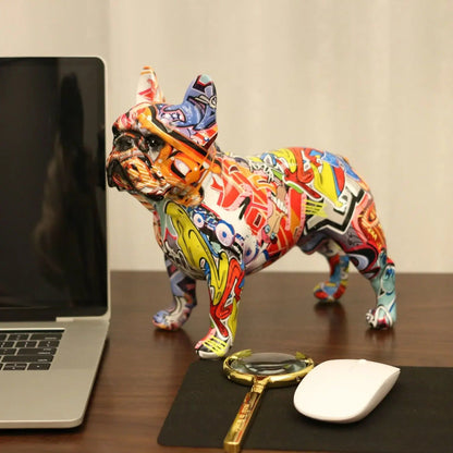 Dog Statue Decor | Artistic Home Accent - Luxyecs