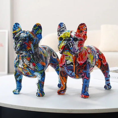 Dog Statue Decor | Artistic Home Accent - Luxyecs