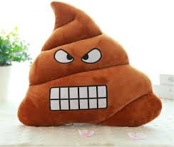 Funny Poop Emoji Pillow – Soft Plush Cushion Gift