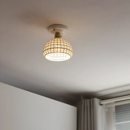 Nordic Ceramic Ceiling Lamp with Warm Glow