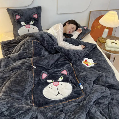 Luxyecs | Blanket with Pillow Set
