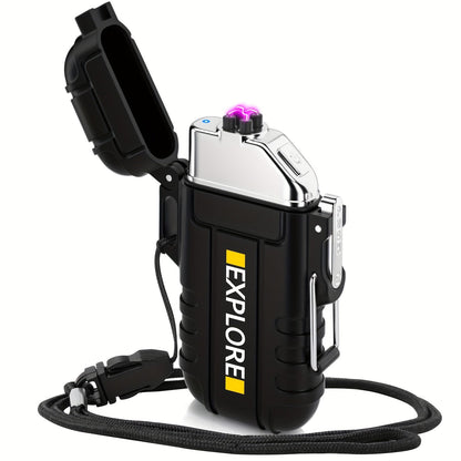 Rechargeable Dual Arc Lighter | Type-C Outdoor Design