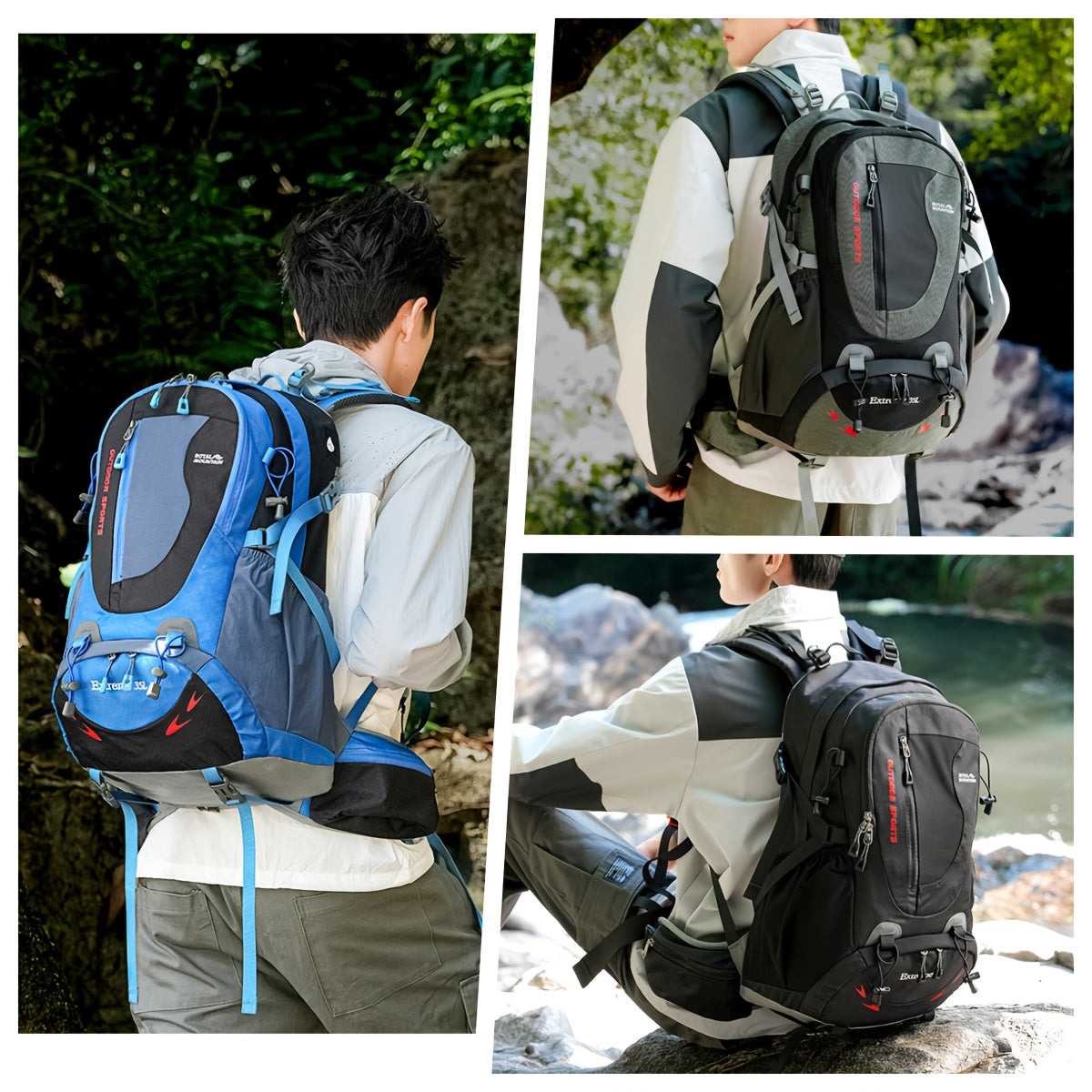 Outdoor Hiking Backpack | Large Capacity Travel Camping Bag