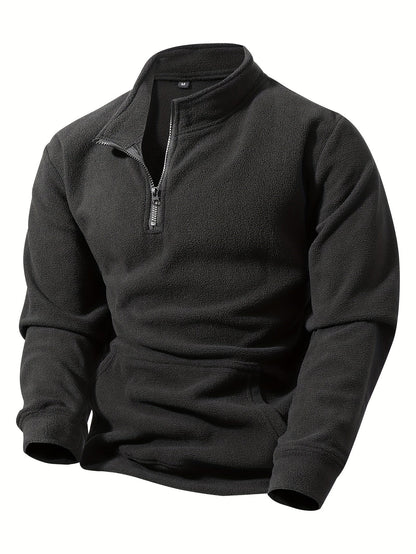 Men’s Winter Sweatshirt | Casual Half-Zip Sweatshirt