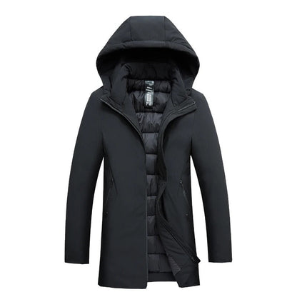 Men’s Winter Coat | Long Hooded Overcoat