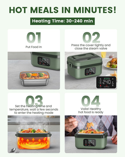 Electric Food Container | Portable Lunch Heater - Luxyecs
