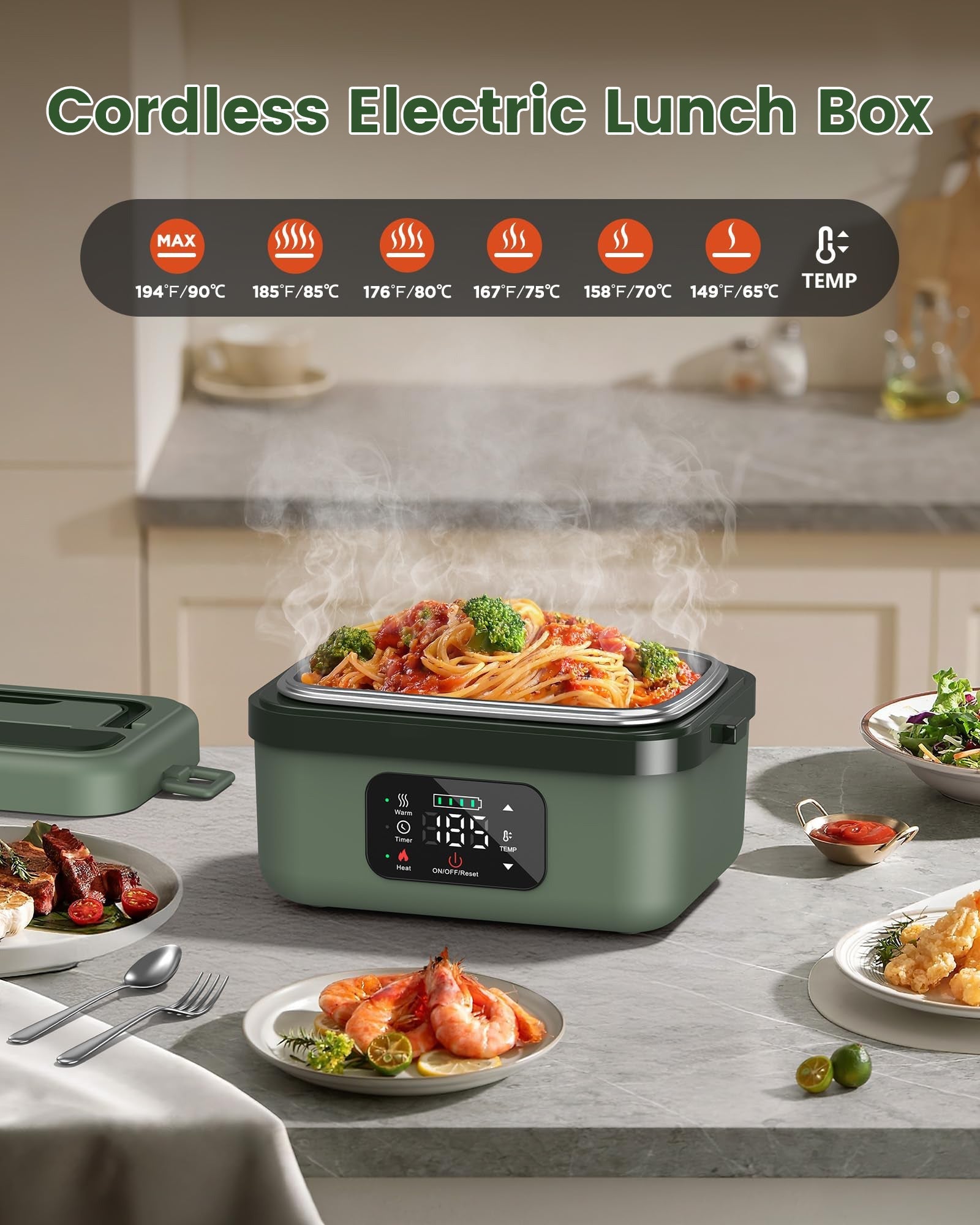 Electric Food Container | Portable Lunch Heater - Luxyecs