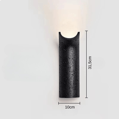 Stone LED Wall Sconce | Minimalist Travertine Indoor Lighting