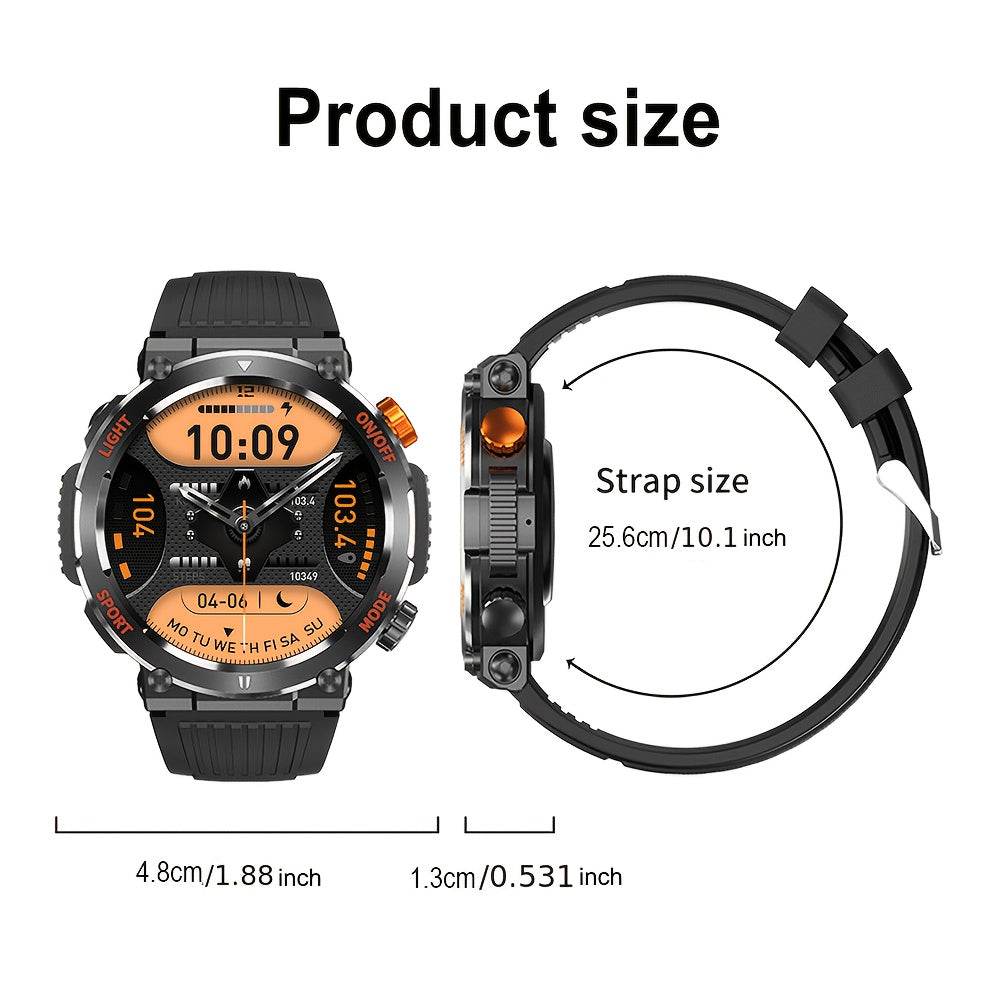 Men’s Outdoor Smartwatch | Compass and LED Flashlight Watch