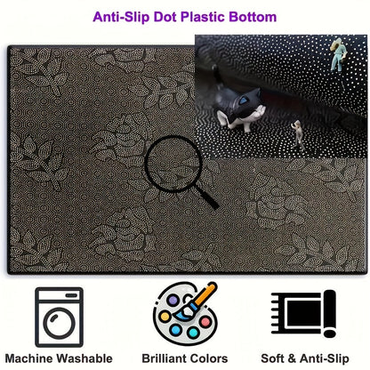 Festive Christmas Floor Mat | Classic Wreath Christmas Home Decor