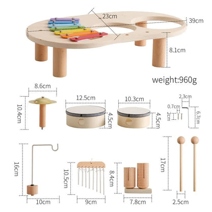 Melodiny Musical Toy | Wooden Set for Creative Babies Aged 12+ Months