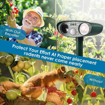 Luxyecs | Ultrasonic Deer Repeller Pack of 4 – Solar-Powered Pest Control for Effective Deer Deterrence in 48 Hours