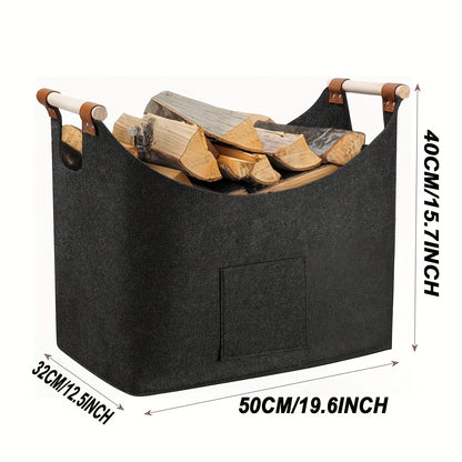 Firewood Log Carrier | Indoor Storage Holder - Luxyecs
