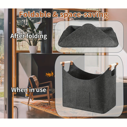 Firewood Log Carrier | Indoor Storage Holder - Luxyecs