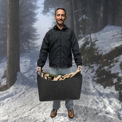 Firewood Log Carrier | Indoor Storage Holder - Luxyecs