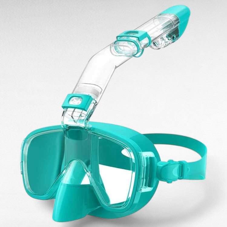 Foldable Snorkel Swim Mask – Easy Breathing and Crystal - Clear Underwater Vision - Luxyecs