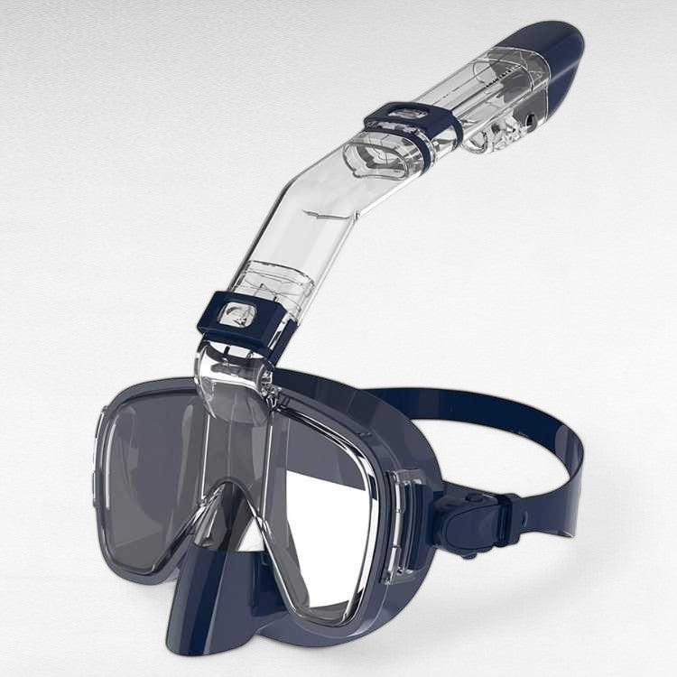 Foldable Snorkel Swim Mask – Easy Breathing and Crystal - Clear Underwater Vision - Luxyecs
