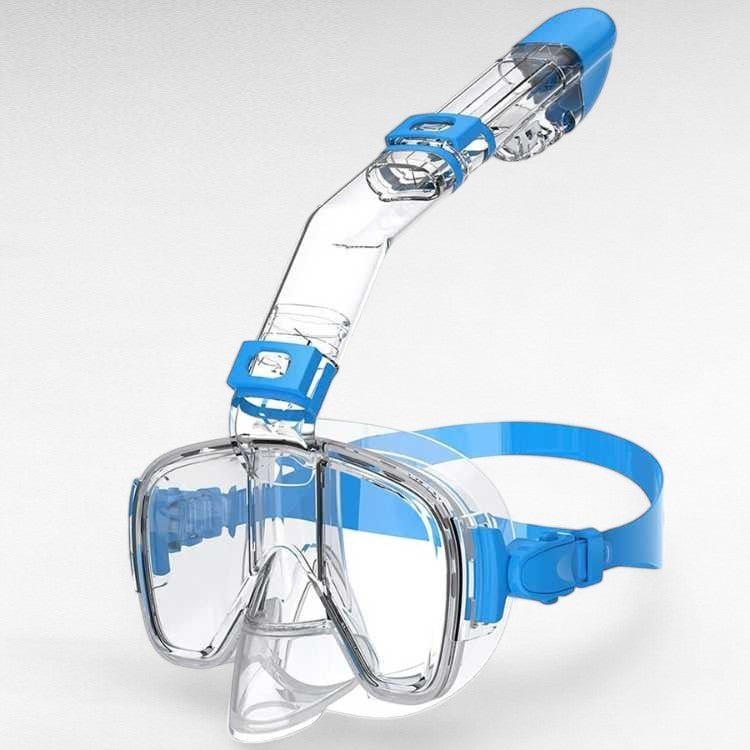 Foldable Snorkel Swim Mask – Easy Breathing and Crystal - Clear Underwater Vision - Luxyecs