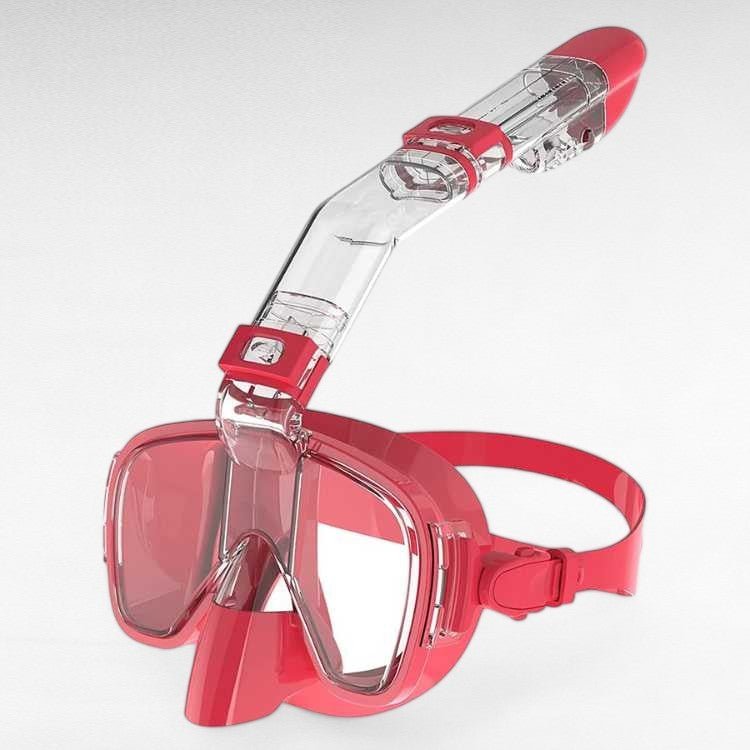 Foldable Snorkel Swim Mask – Easy Breathing and Crystal - Clear Underwater Vision - Luxyecs